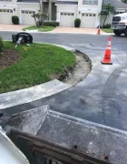 removing concrete curbs